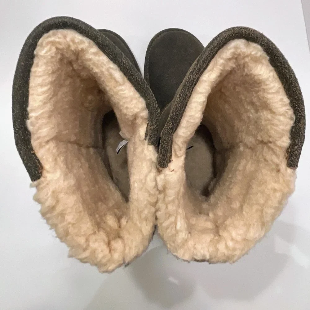 BearPaw Boshie Suede Snow Boot in Chestnut Distressed - 1669W - Size: 8